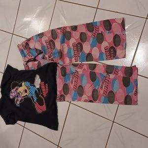 4/$40 Vintage Minie Mouse Pajama Set - Size XL